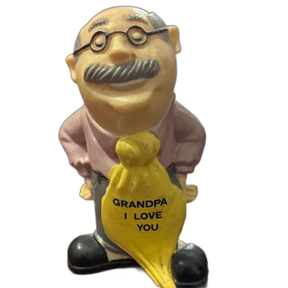Grandpa Figurine with Yellow Tie